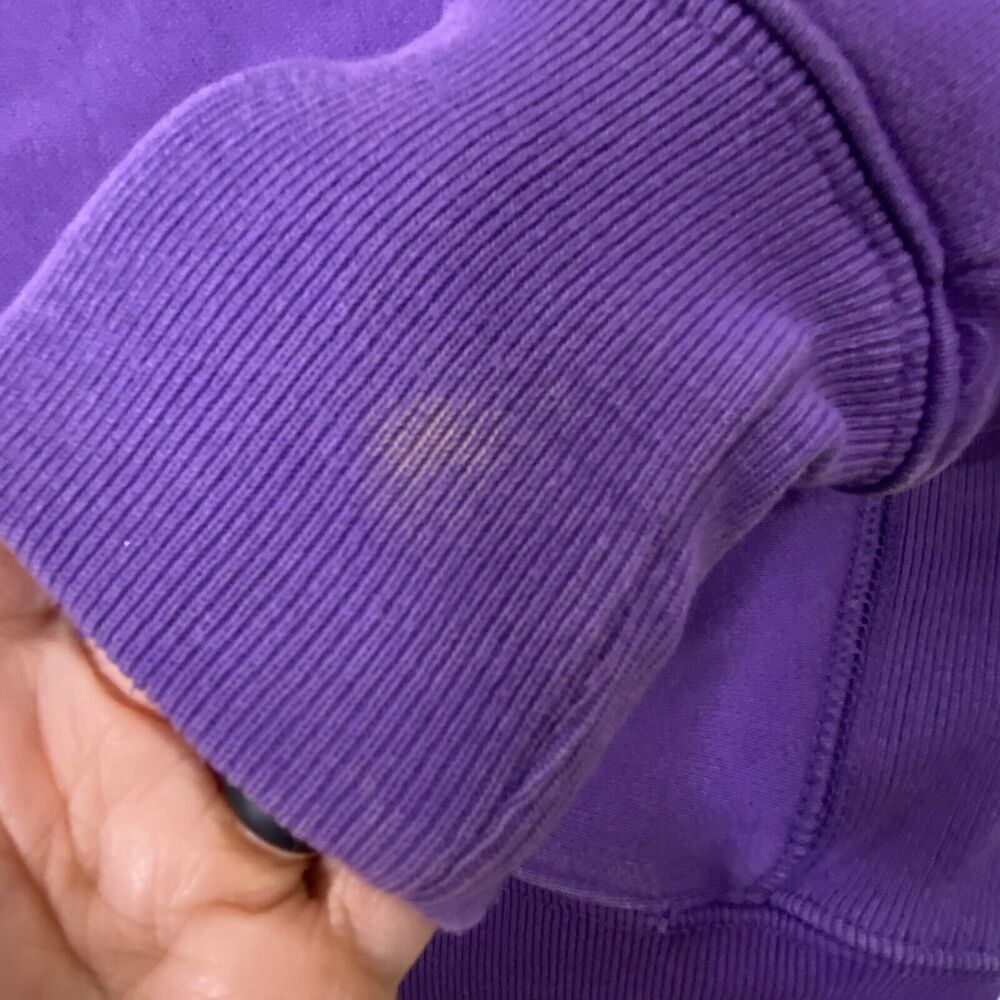 Champion Hoodie Sweatshirt Size Small Reverse Weave Purple Colorful Graphic Logo - Picture 11 of 12
